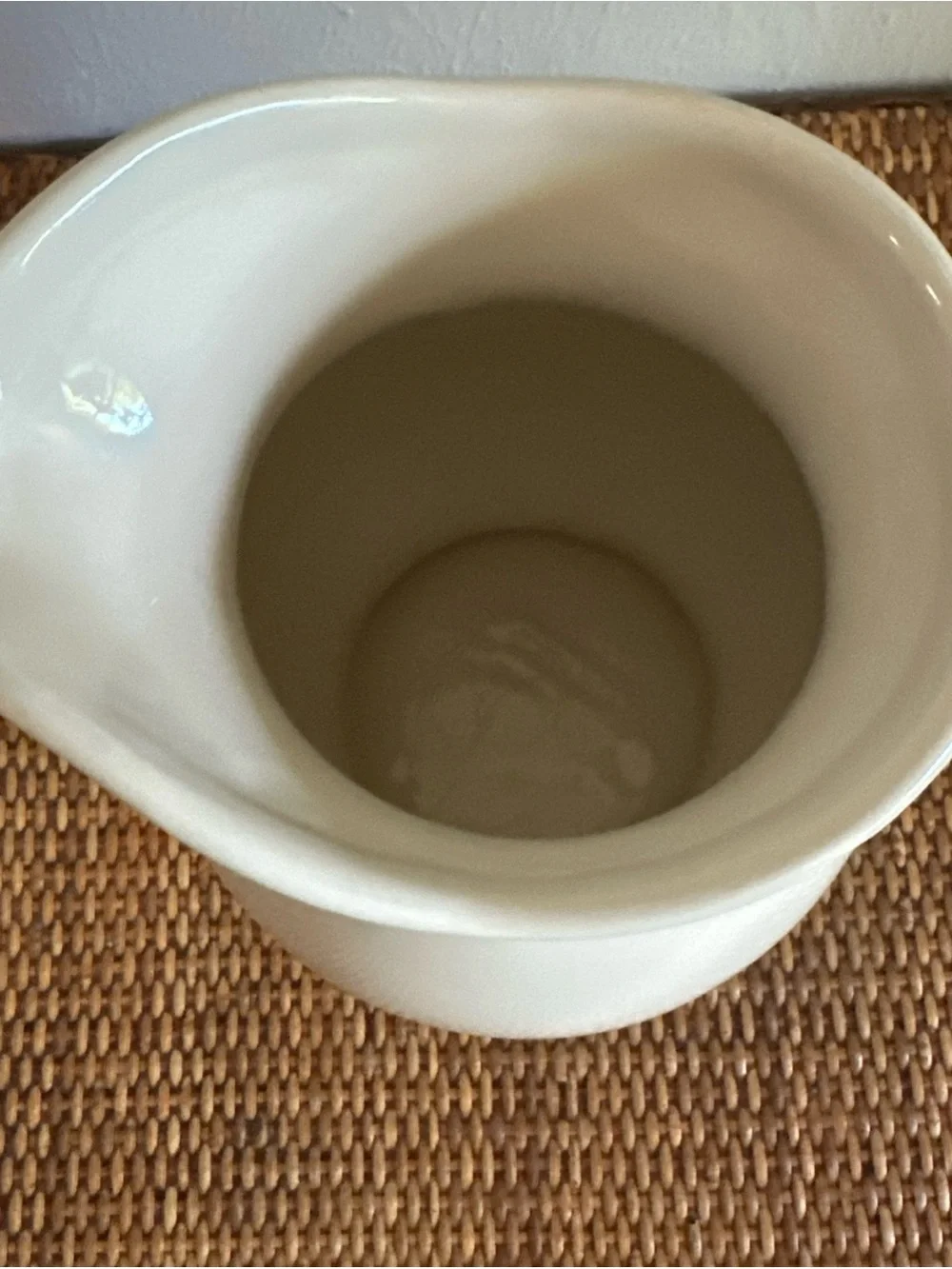 Southern Living Touch of Home Grandmacore Cream Ceramic 2 QT Pitcher cottage